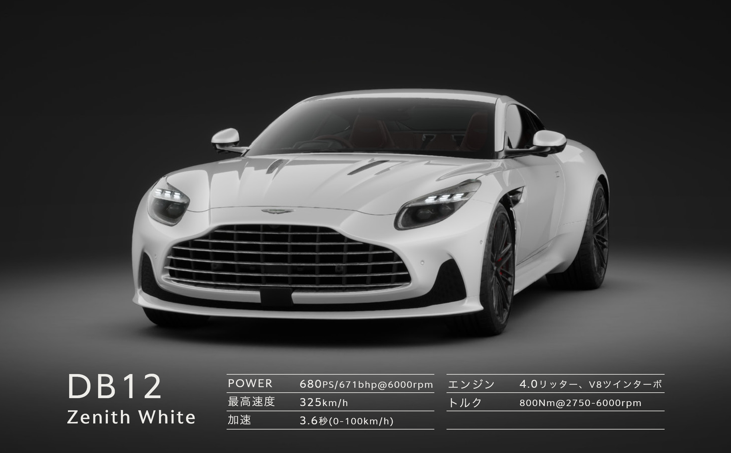 DB12 Zenith White